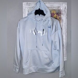 Under Armour Loose Women’s Gray Logo Hoodie Sweatshirt M Excellent